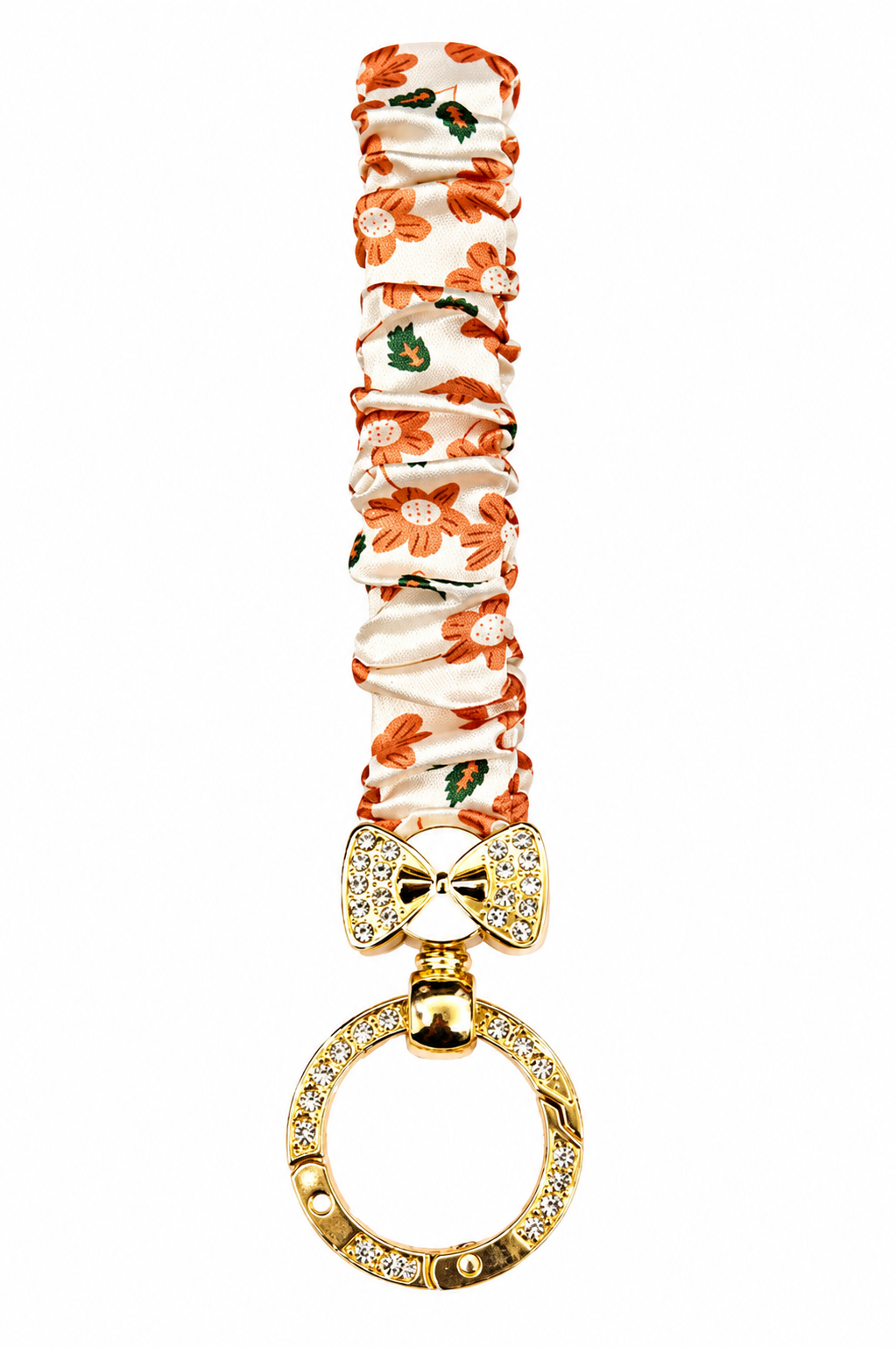 Pumpkin Spice Scrunchie Keychain