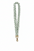 Sage Gingham Scrunchie Lanyard